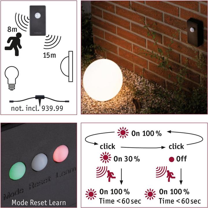 Produktbild Paulmann Outdoor Plug & Shine Twilight Sensor Zigbee (15 m)