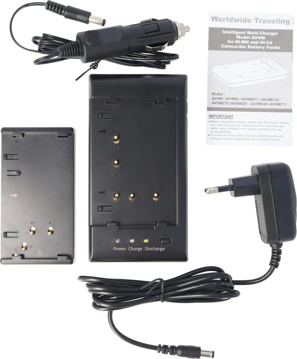 Actual product image AccuCell Schnell-Ladegerät passend für Sony, Sharp, Hitachi Akkus (Charger)