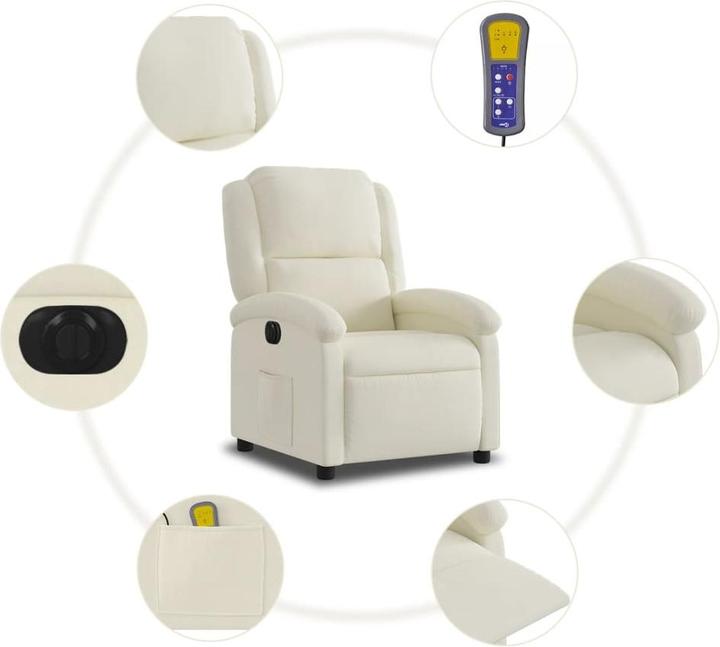 Actual product image VidaXL Massage chair electric velvet
