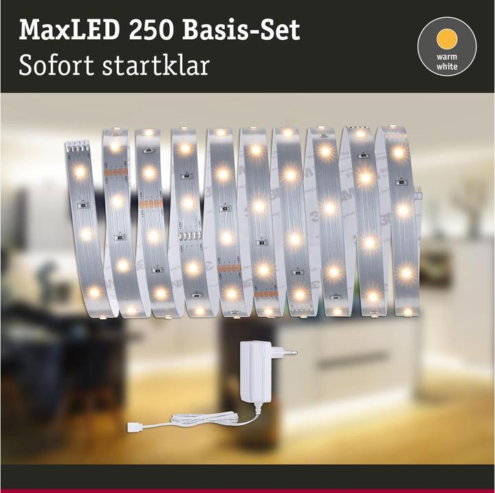 Actual product image Paulmann MaxLED 250 Stripe Set (Warm white, 300 cm, Indoor)