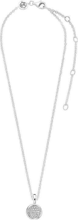 Produktbild Ti Sento Milano Kette mit Anhänger rund und Zirkonia 6720ZI (925 Sterling Silber, 45 cm)