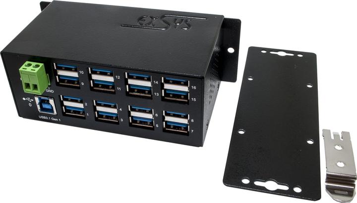 Produktbild Exsys EX-1113HMS, 16xUSB 3.0/3.1 MetallHUB (USB-B, 16 Ports)