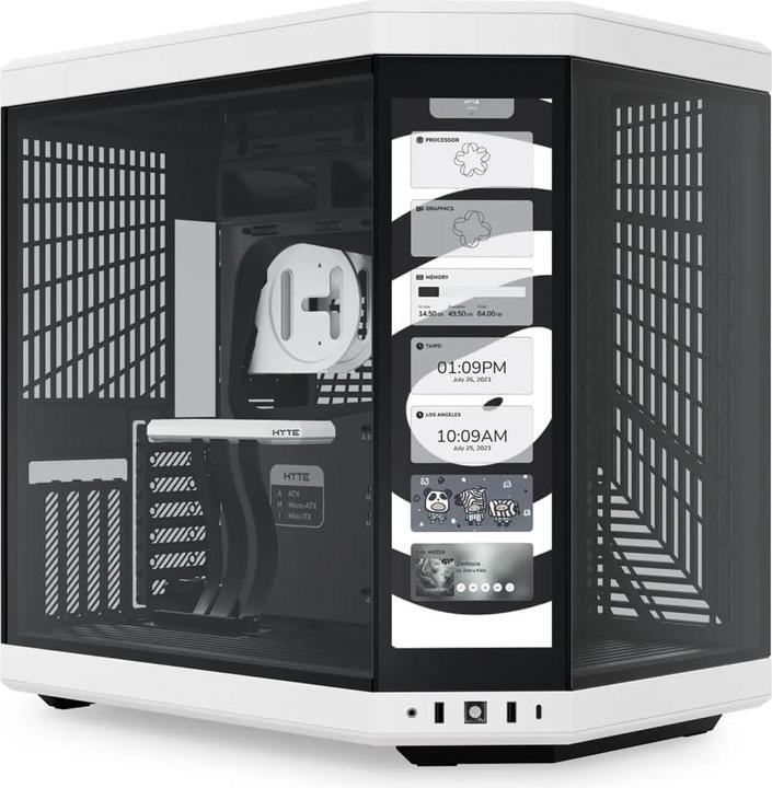 Produktbild Hyte Y70 Touch White (E-ATX, ATX, ITX, mATX)