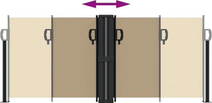 Actual product image VidaXL Extendable side awning (6 m)