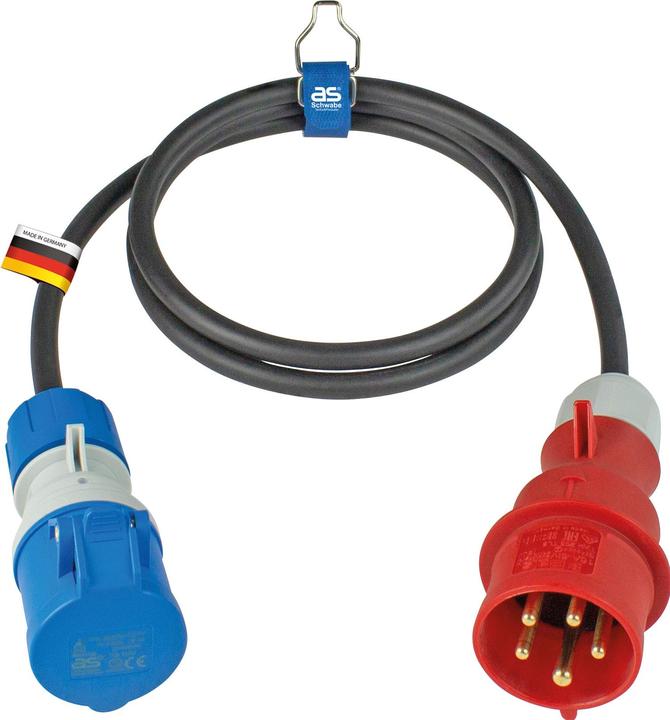 Image du produit As - Schwabe Câble adaptateur de fiche de sécurité pour le camping (1.50 m, CEE)