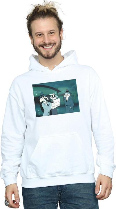 Image du produit Looney Tunes - Sweat à capuche BUGS BUNNY SYLVESTER LETTER - Homme (XL)