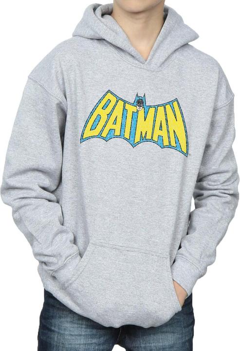 Immagine prodotto Batman Crackle Logo Felpa con Cappuccio Ragazzi (152, 158)