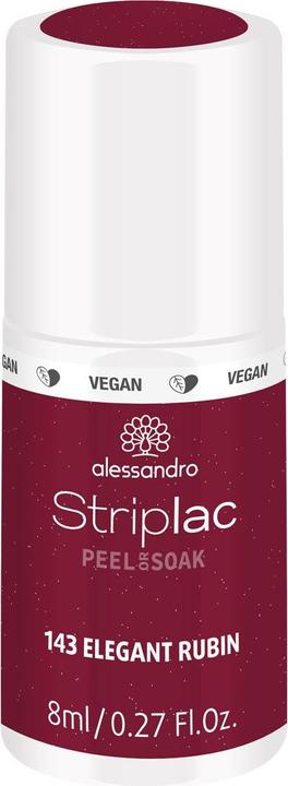 Image du produit Alessandro Striplac Peel or Soak (143 Rubis élégant, Vernis à ongles peel off)