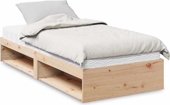 Produktbild VidaXL Tagesbett mit Matratze 100x200 cm Massivholz Kiefer Sofabett Schlafsofa (100 x 200 cm)