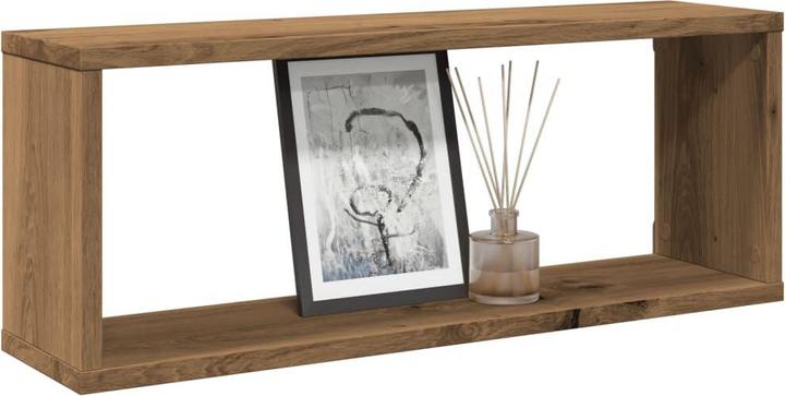 Produktbild VidaXL Wandregal Hängeregal Regalwürfel Cube Lounge CD Regal 4Stk. Artisan-Eiche (60 x 15 x 23 cm)