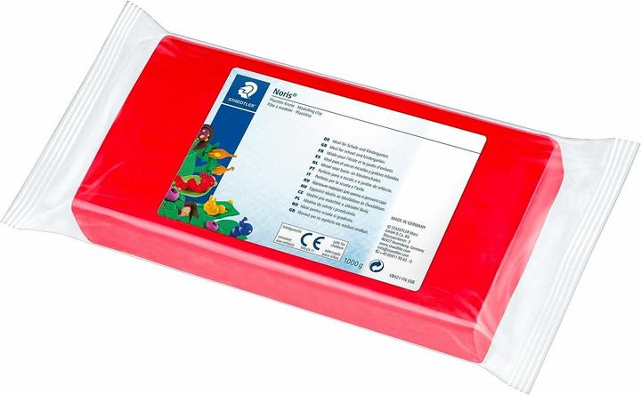 Actual product image Staedtler Plasticine Modelling Clay 1kg red Noris