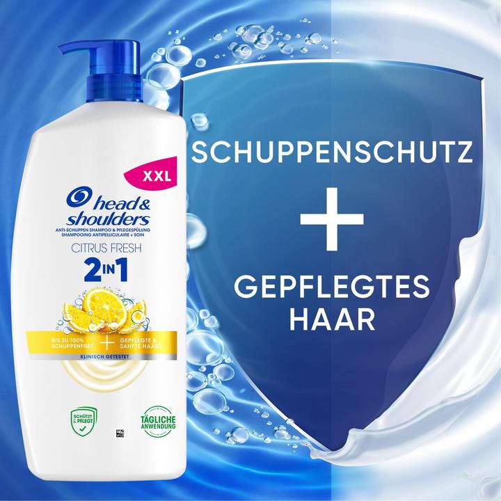 Image du produit Head & Shoulders Anti-Schuppen Shampoo 2in1 Citrus Fresh für fettiges Haar (800 ml, Shampoing liquide)