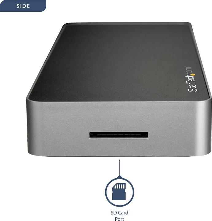 Image du produit StarTech Double Moniteur USB C Dock - Pd (USB-C, 1 Ports)