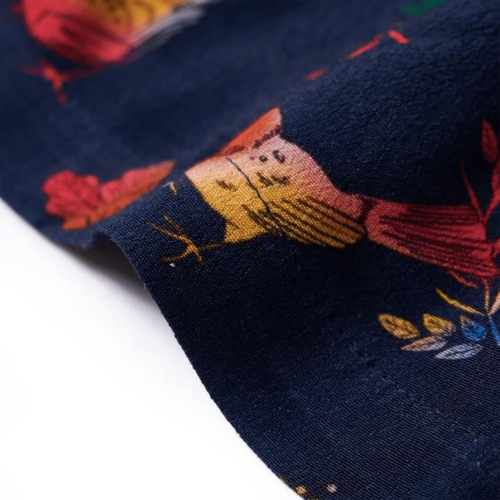 Produktbild VidaXL Kinderkleid mit Langen Ärmeln Marineblau (116)