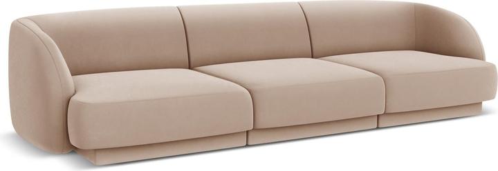 Image du produit Micadoni Canapé Velours, "Miley", 3 Places, 255x90x70Fabriqué en Europe (2 places, 3 places, 4 places)