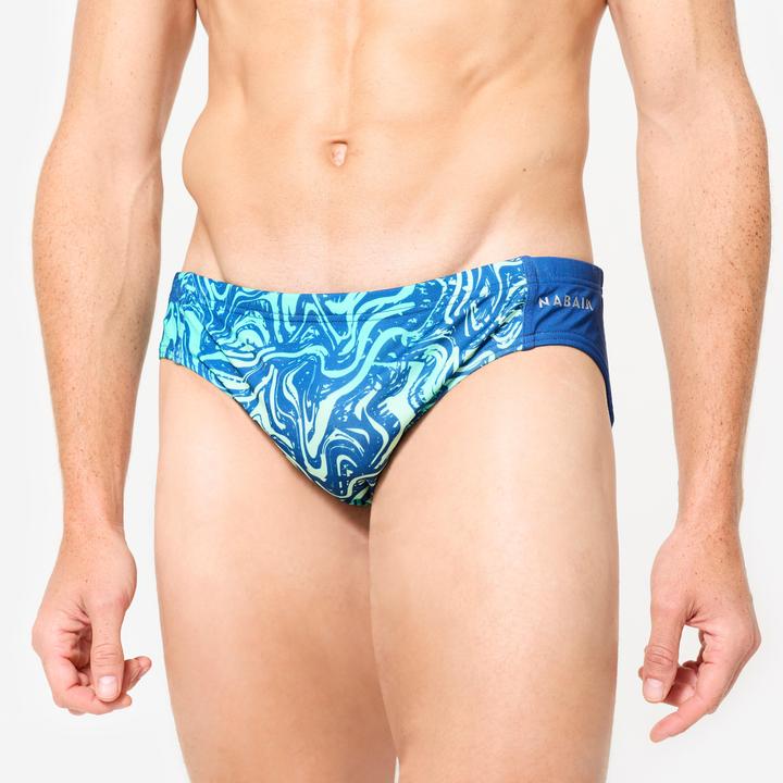 Produktbild Watko Badehose Slip Wasserball Herren - 500 All Vai türkis (38)