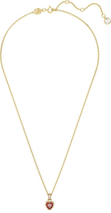 Produktbild Swarovski Stilla Halskette Herz Rot Gold (Swarovski Metall, 38 - 43 cm)