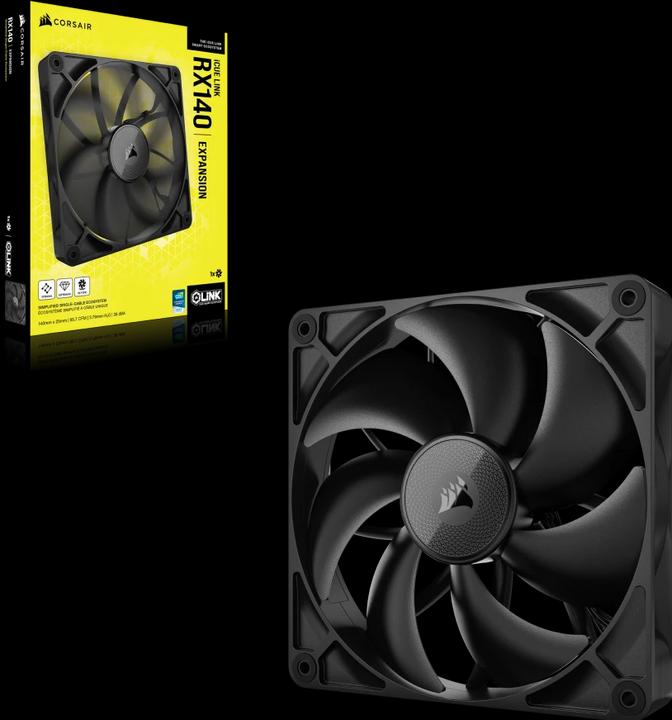 Actual product image Corsair RX Series, iCUE LINK RX140, 140mm Fan, Single Fan (140 mm, 1 x)