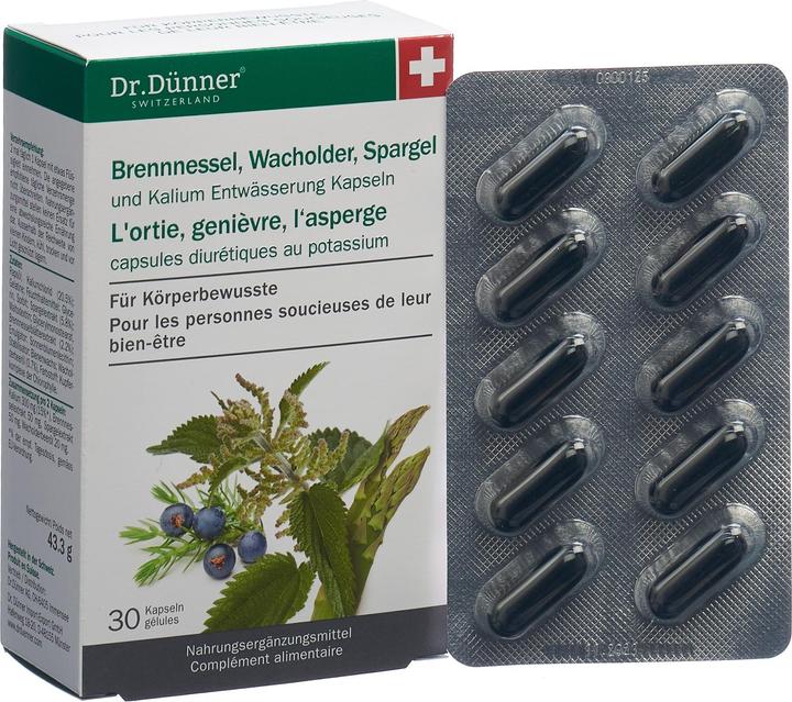 Actual product image Dr. Dünner Essenza Nettle Drainage Capsules (1 Piece, Capsules, 58 g)