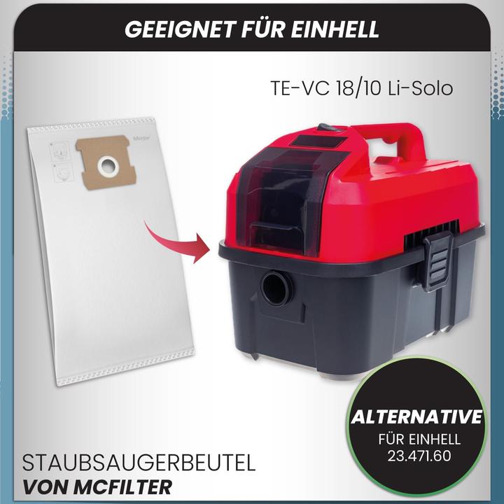 Produktbild Mc Filter 10 Stk. Staubsaugerbeutel (10 x)