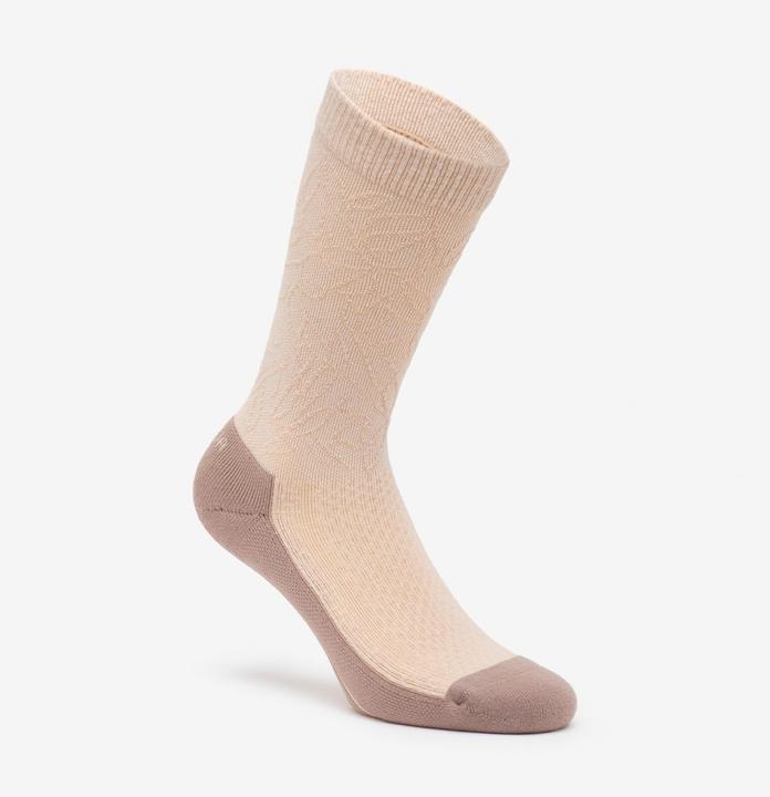 Produktbild Quechua Wandersocken hoch Lyocell & Leinen 2 Paar Hike 100 Lime & Flore (39, 42)