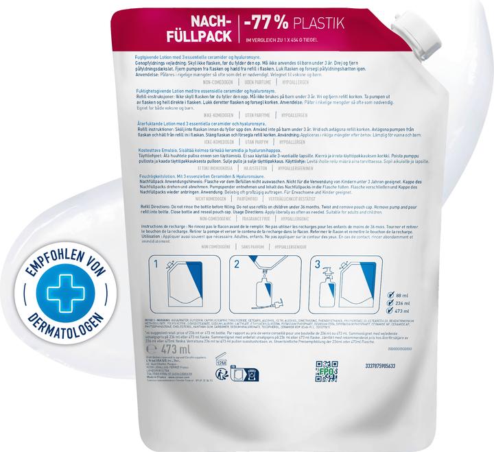 Produktbild CeraVe Moist Lotion Refill englisch französisch (Körperlotion, 473 ml)