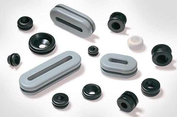 Produktbild HellermannTyton HELLERMANN Durchführungstülle HV1203-PVC-BK-M1 D=17,5/d=12,0/B=10,0/h=2,0/H6,8mm 633-02030 (20 mm, 1 Stk.)