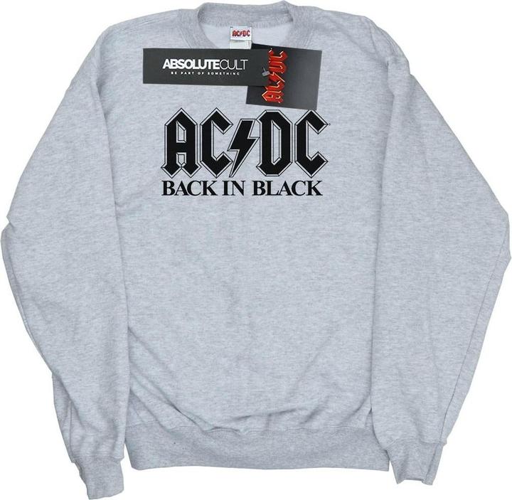 AC/DC Back in Black Logo Sweatshirt Jungen