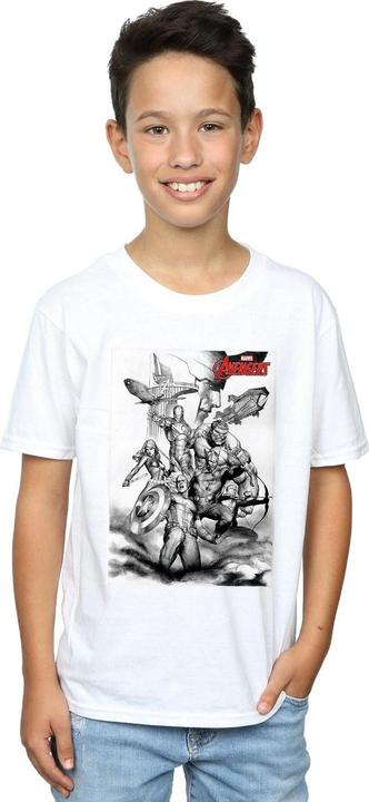 Produktbild Avengers Assemble Team Sketch TShirt Jungen (128)