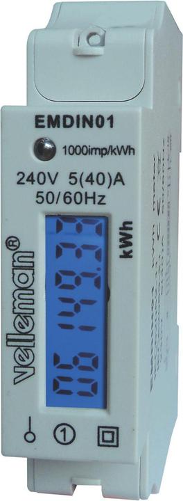 Immagine prodotto Velleman Dispositivo Di Misurazione Dei Costi Energetici Dispositivo Di Misurazione Del Kwh Monofase 1 ml