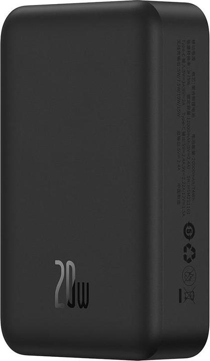 Image du produit Baseus Banque d'alimentation Magnetic Mini 20000mAh 20W (black) (20000 mAh, 20 W, 74 Wh)