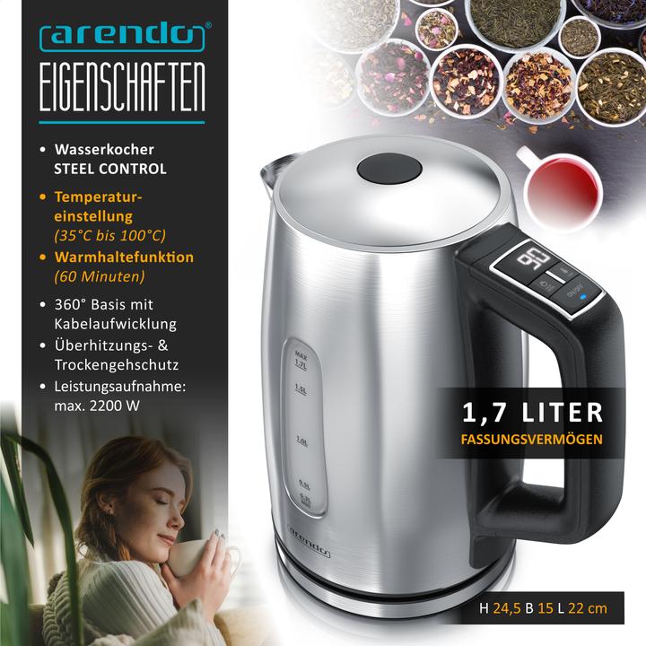 Produktbild Arendo Wasserkocher (1.70 l)