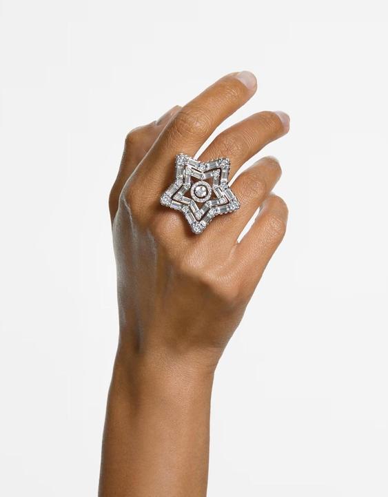 Immagine prodotto Swarovski Anello Stella Cocktail Vari Tagli Stella Bianco (55)