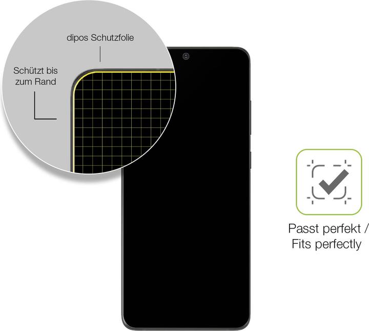 Actual product image Dipos Full Cover Screen Protector Matte (1 Piece, Samsung Galaxy S20 Ultra)