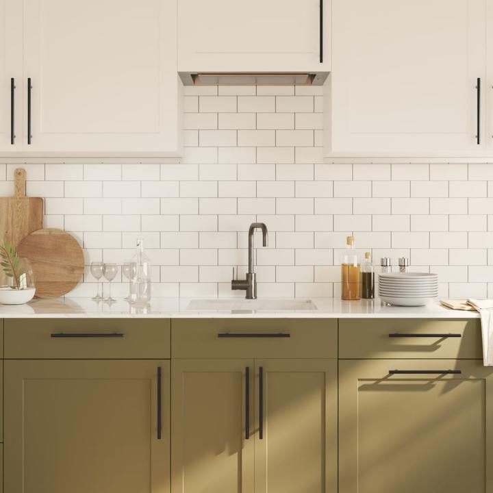 Immagine prodotto VidaXL Maniglie per mobili 5 pz. nere 192 mm in acciaio inox, colore