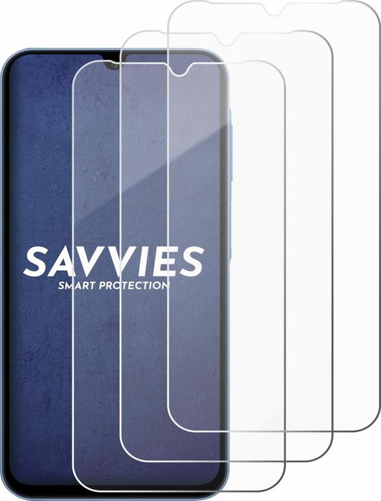 Actual product image Savvies Armoured glass screen protector (3 Piece, Samsung Galaxy A15 5G)