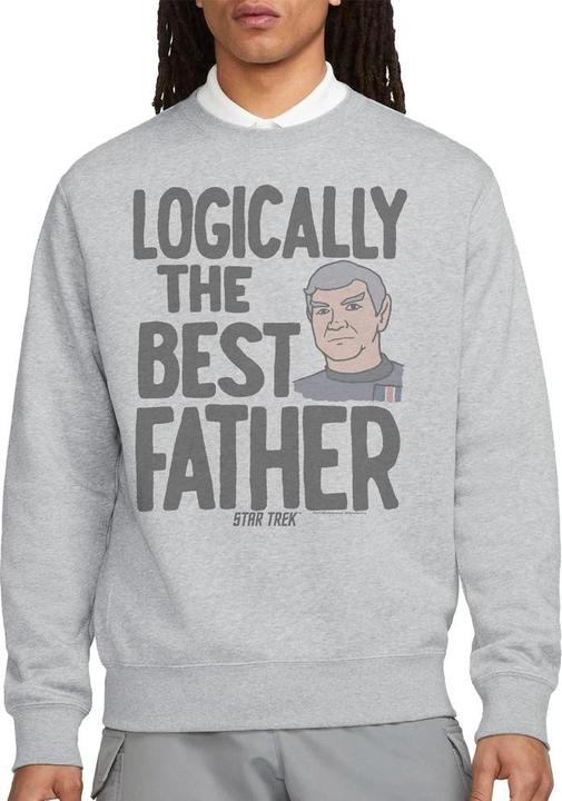 Actual product image Unisex Adult Logically the Best Father Sweatshirt (L)