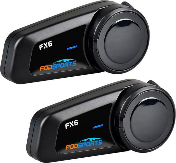 Productafbeelding Fodsports FX6 motorcycle intercom two-pack (black) (Set van 2)