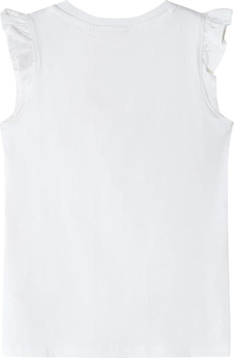 Produktbild VidaXL Kinder-T-Shirt mit Rüschenärmeln Ecru 128,Material: 95 (128)