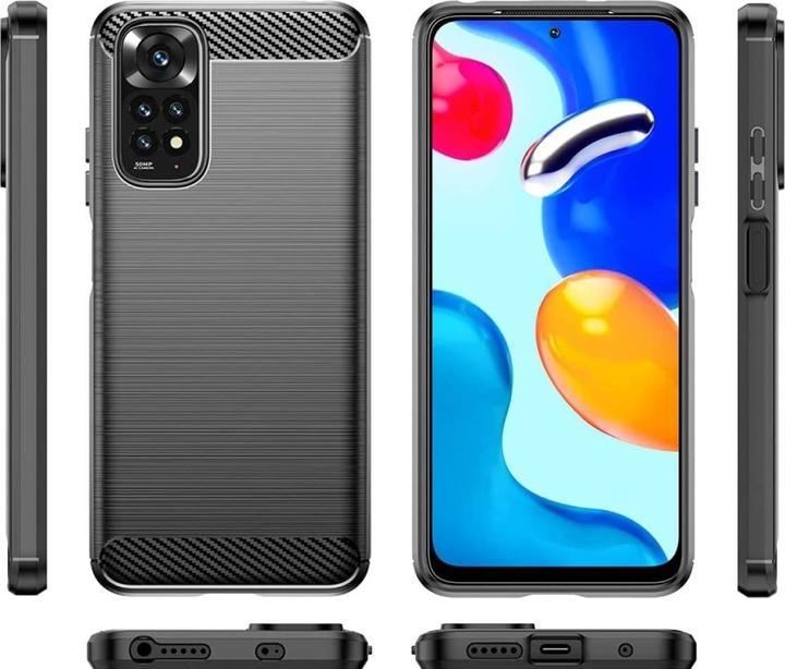 Image du produit Screenguard Xiaomi Redmi Note 11S Housse Carbon Brushed Soft TPU (Xiaomi Redmi Note 11S)