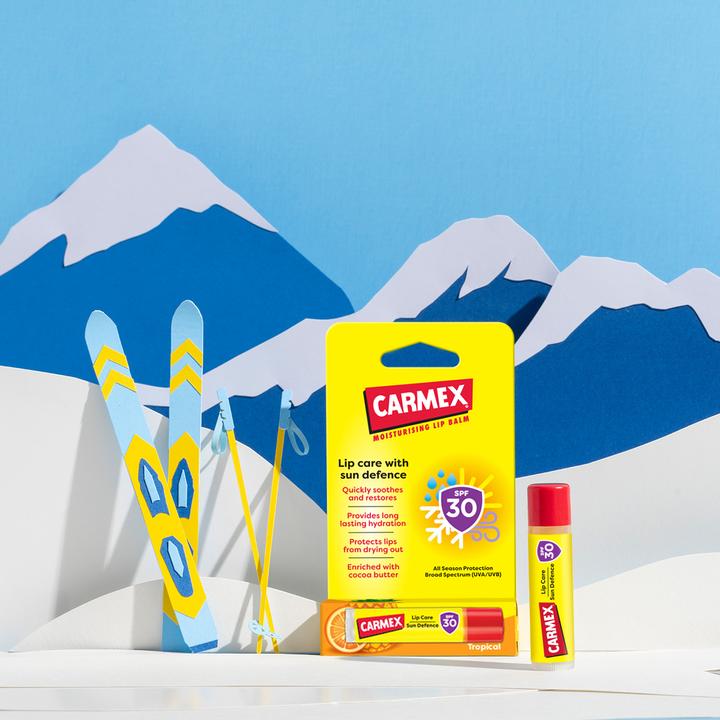 Actual product image Carmex Sun Defence Stick Tropical - SPF30 (Balm)