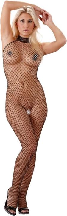 Immagine prodotto Mandy Mystery Catsuit a rete con colletto di pizzo (M, L)