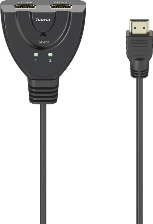 Hama 4K HDMI™ switch 2x1, 2x HDMI™ socket - 1x HDMI™ plug