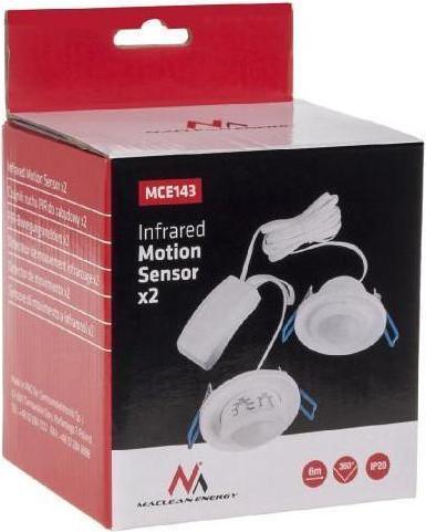 Produktbild Maclean Dualer PIR-Bewegungssensor Einbau (MCE143) (8 m)