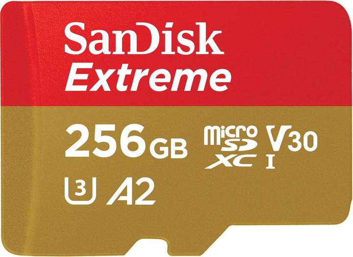 SanDisk Extreme UHS-I V30 (256 GB, microSDXC, U3, UHS-I)