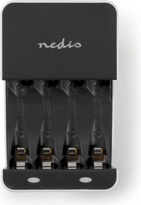Image du produit JTI NiMH Akkuladegerät AA / AAA | 1,2 V DC | Erhaltungsladung | Euro / Typ C (CEE 7/16) | Batterietyp En (1 pcs)