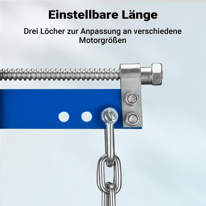 Actual product image Wiltec Balancierer bis 680kg Getriebeheber Stahl Motorheber Werkstattkran