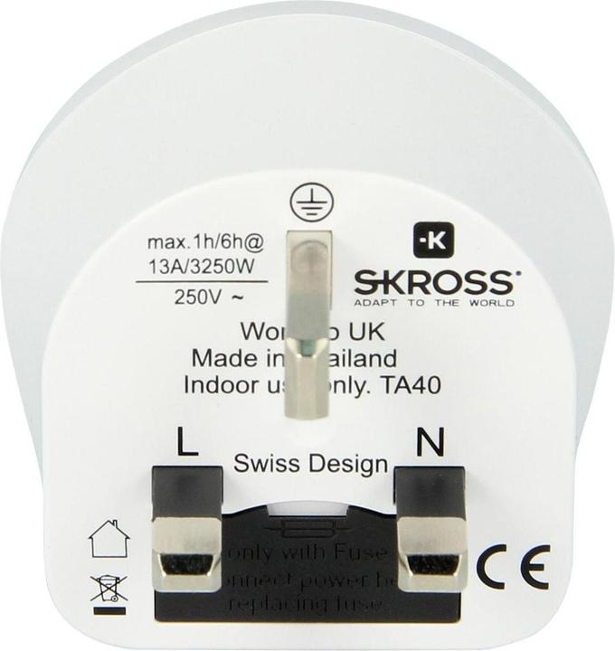 Actual product image Skross World to UK