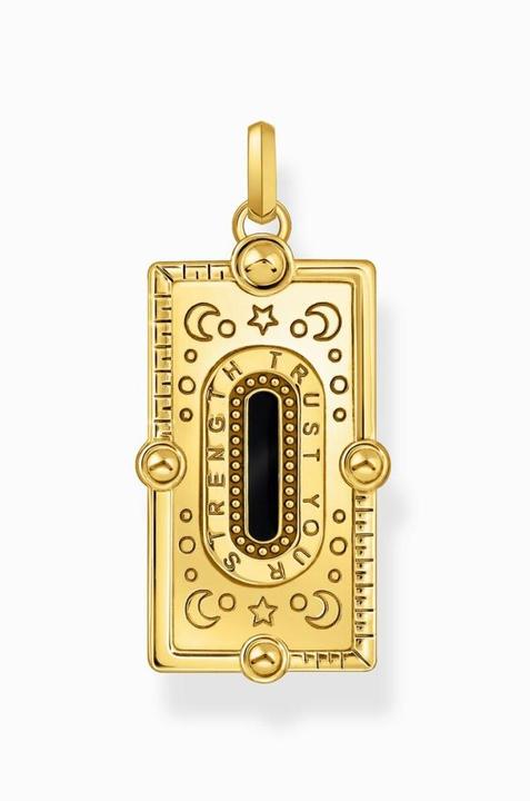 Produktbild Thomas Sabo Kettenanhänger Schlange mit schwarzer Kaltemaille und bunten Steinen vergoldet (925er Silber, Emaille/Silber, Emaille)