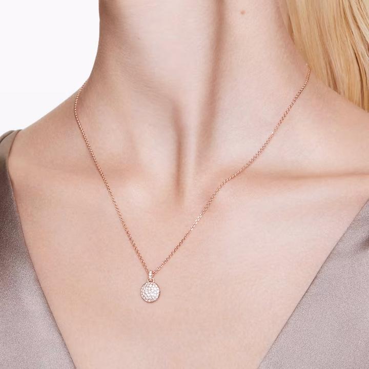 Actual product image Swarovski Meteora necklace white rose gold (Swarovski Metal, 40 - 47 cm)